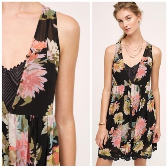Anthropologie Dresses & Skirts - Anthropologie Maeve Floral Violetta Babydoll Dress